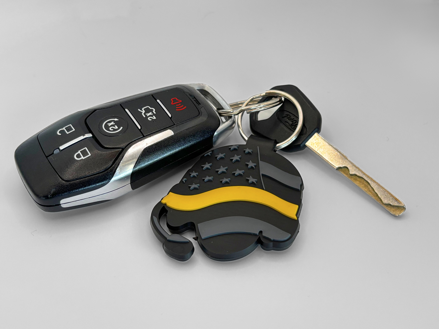 911 Dispatcher Double-Sided PVC Keychain