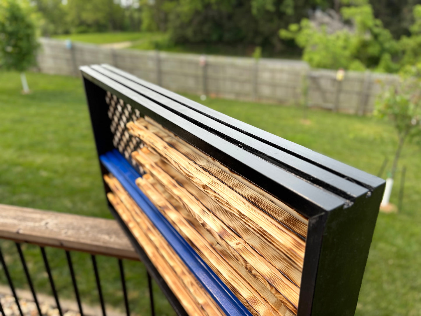 Thin Blue Line Flag Challenge Coin Display