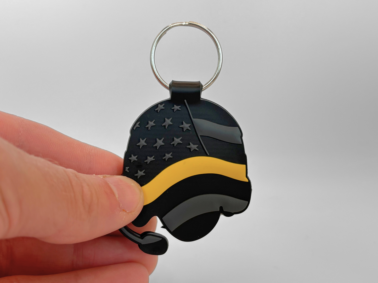 911 Dispatcher Double-Sided PVC Keychain