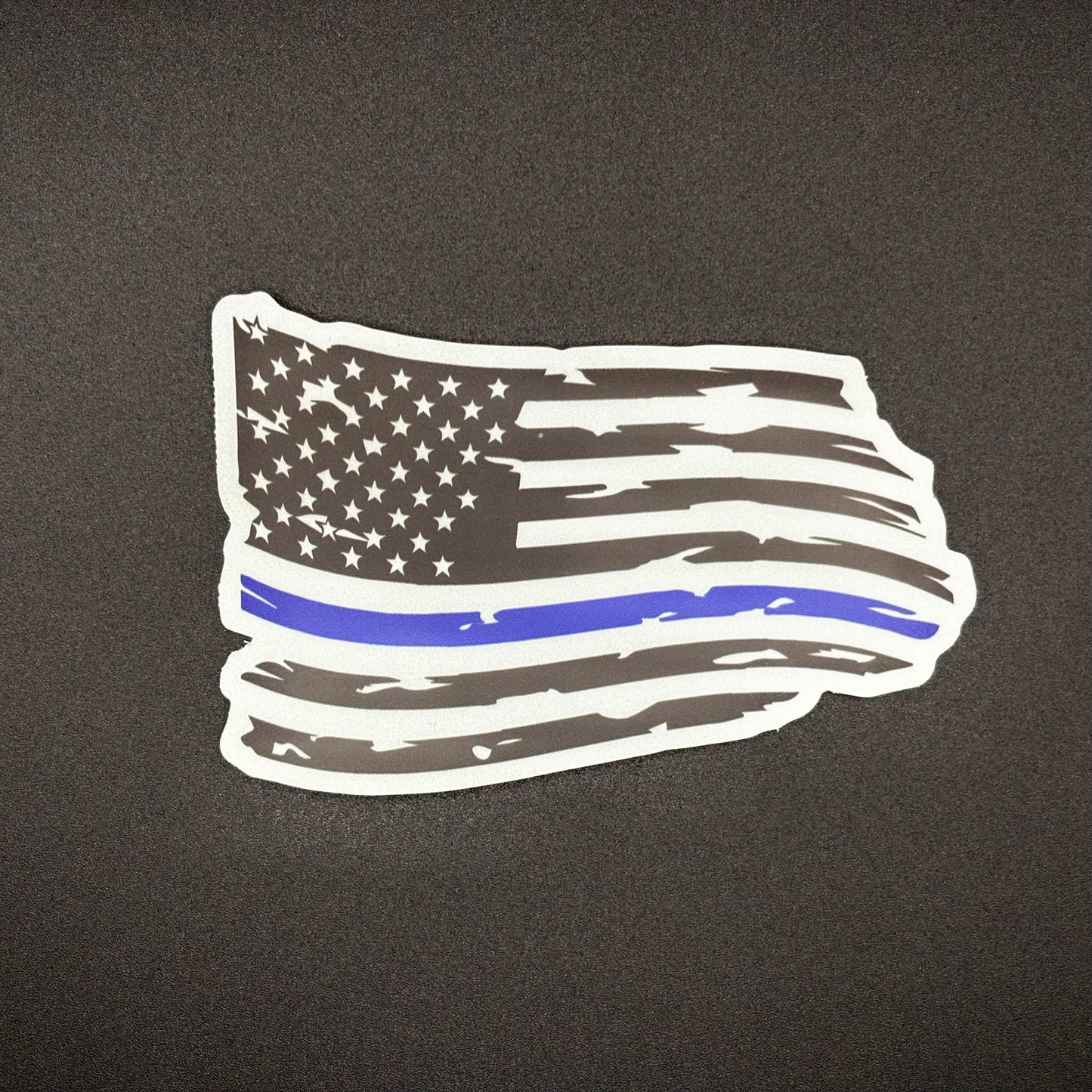 Thin Blue Line Flag Sticker