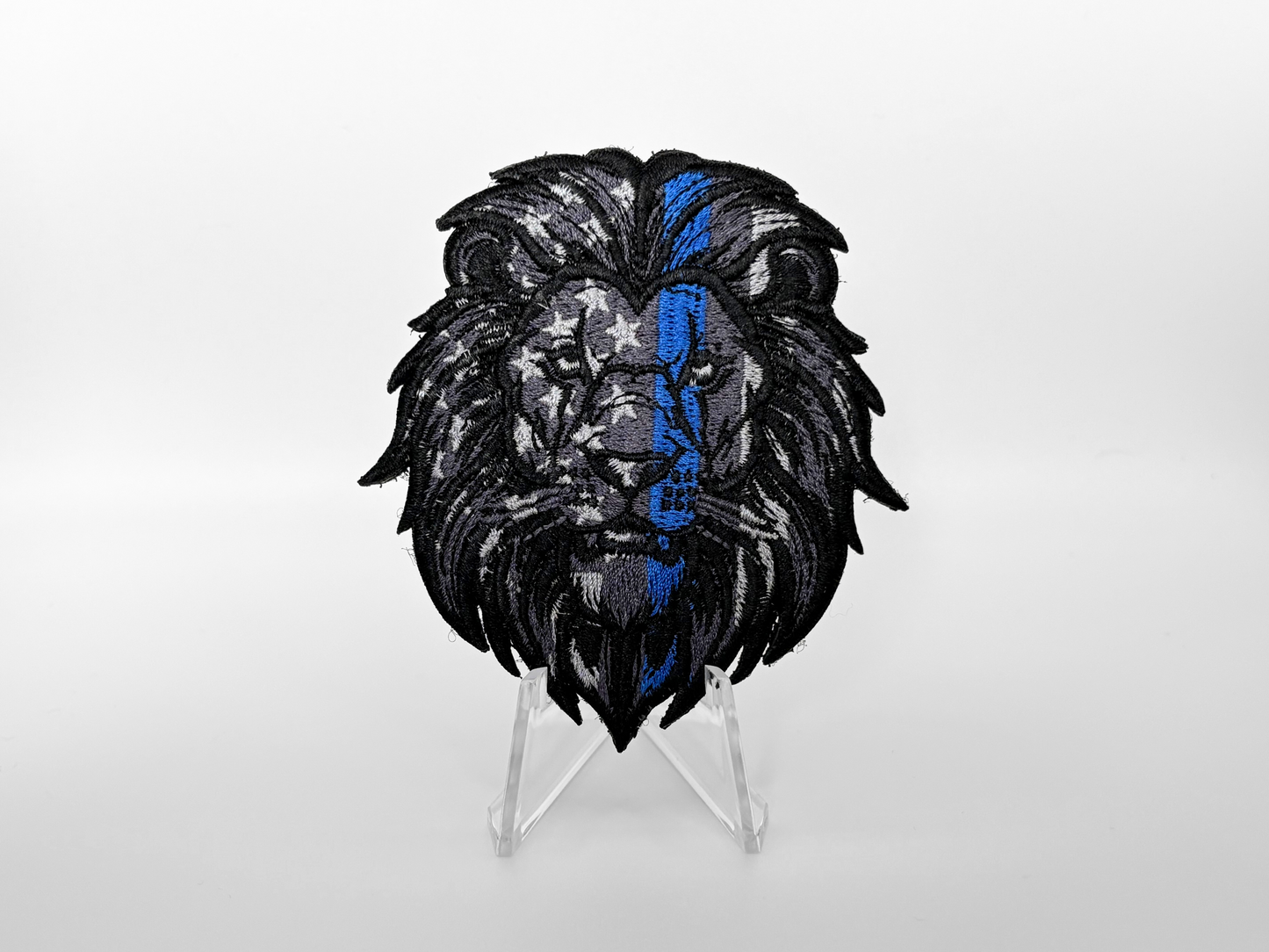 Lion Thin Blue Line Flag Patch