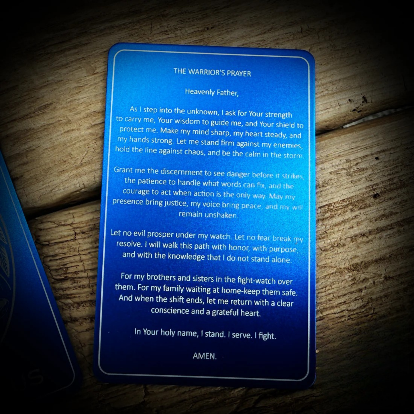 LEO “The Warrior’s Prayer” Card