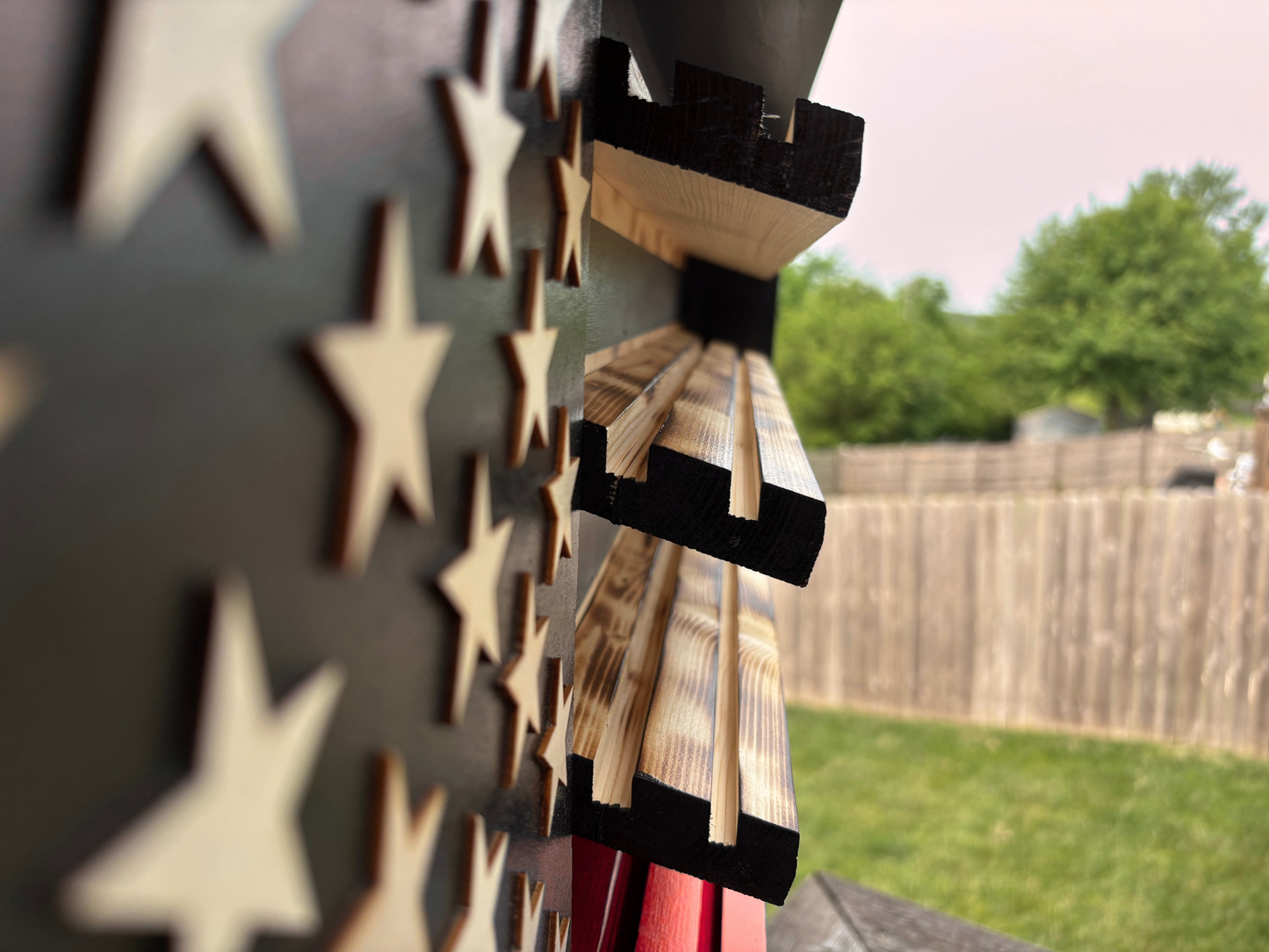 Thin Red Line Flag Challenge Coin Display