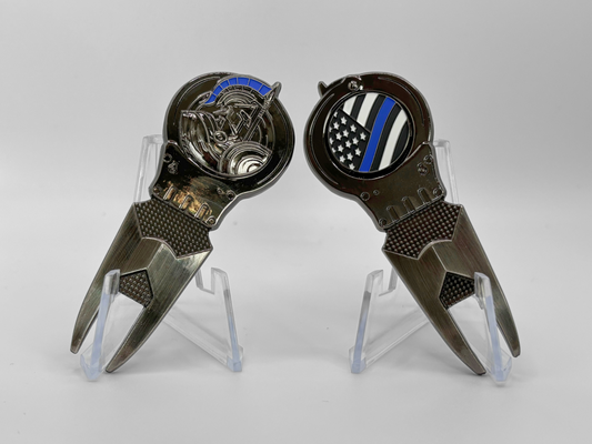 Law Enforcement Golf Divot Repair Tool and Ball Marker