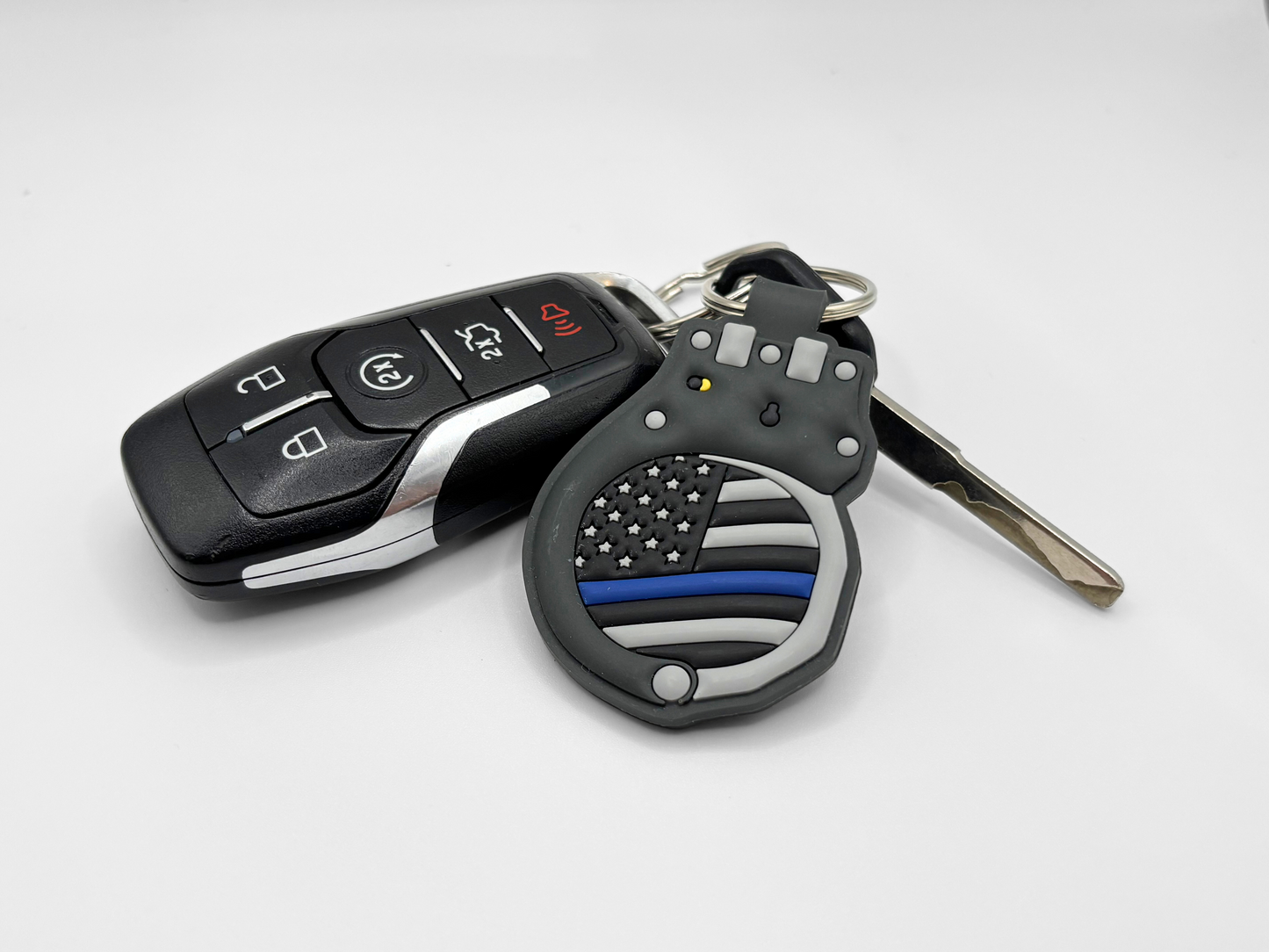 Law Enforcement Double-Sided PVC Keychain