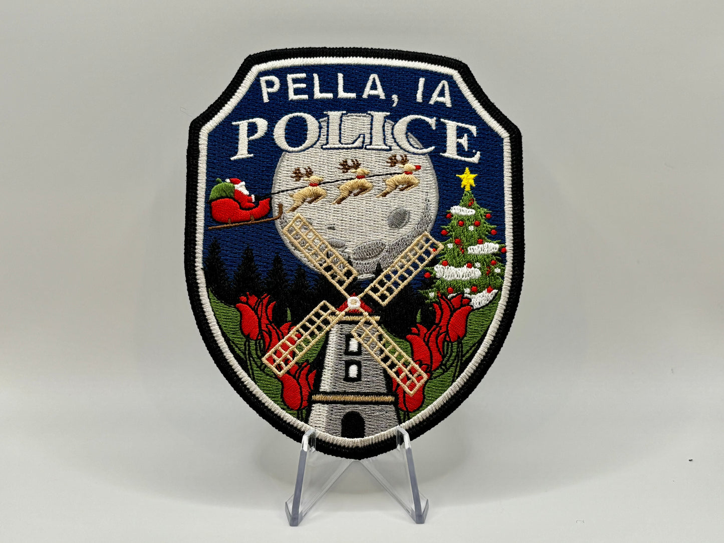 Pella, Iowa Police Department Christmas Patch