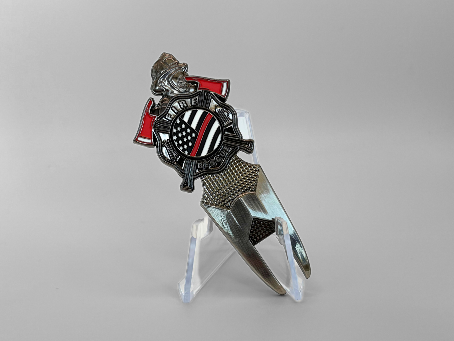 Firefighter Golf Divot Repair Tool and Ball Marker